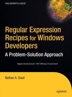 cover image of Regular Expression Recipes for Windows Developers